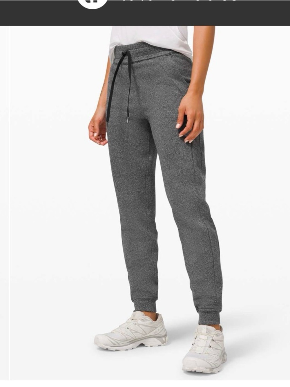lululemon scuba joggers in heathered speckled black size 4 - Picture 1 of 8